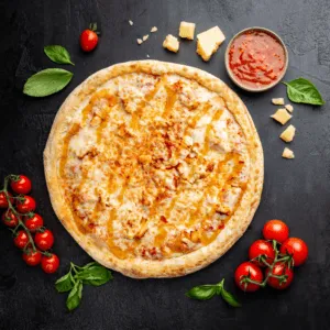 Pizza de Frango com Pesto
